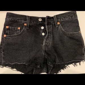 Levis 501 Cotton High-Rise Denim Shorts NWOT